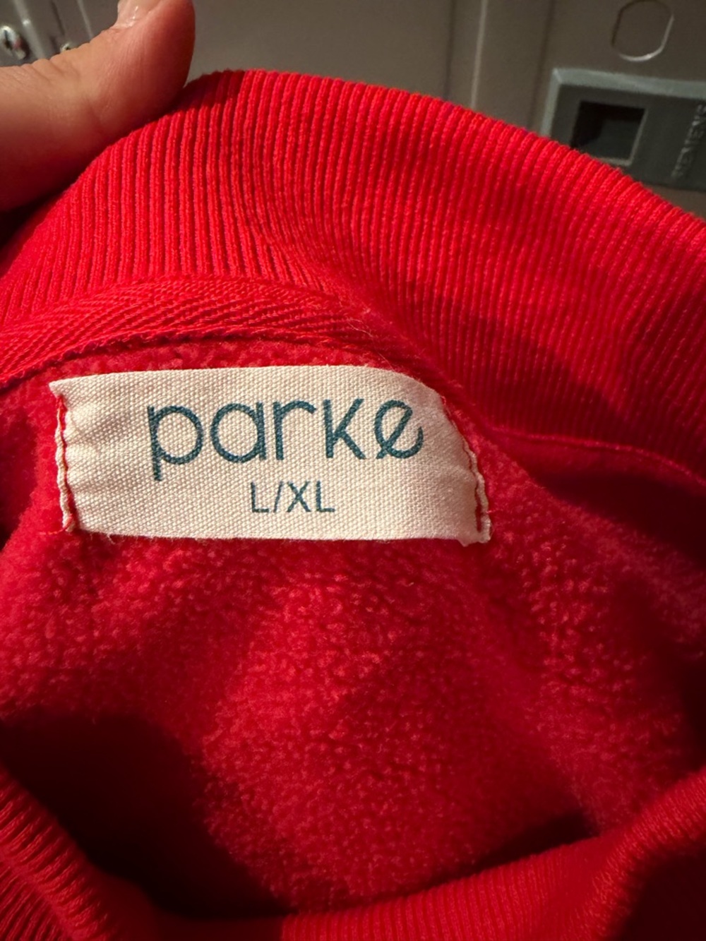 Red PARKE Valentine's Drop Mockneck - Picture 2 of 3